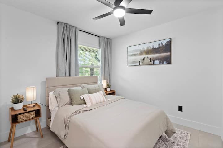 ¡Ambiente tranquilo con colores terrenales y matices relajantes!