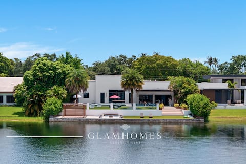 Opulent Waterfront Villa by The Glamhomes