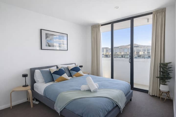 Wake up to the morning sun streaming through the door, welcoming you to a new day. But if you want to sleep in, the blackout curtains can do wonders.
