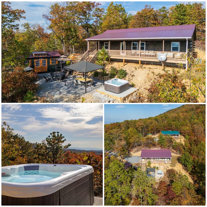 Mountain Breeze Log Cabin W/ Hot Tub, Game Room - Shenandoah National Park