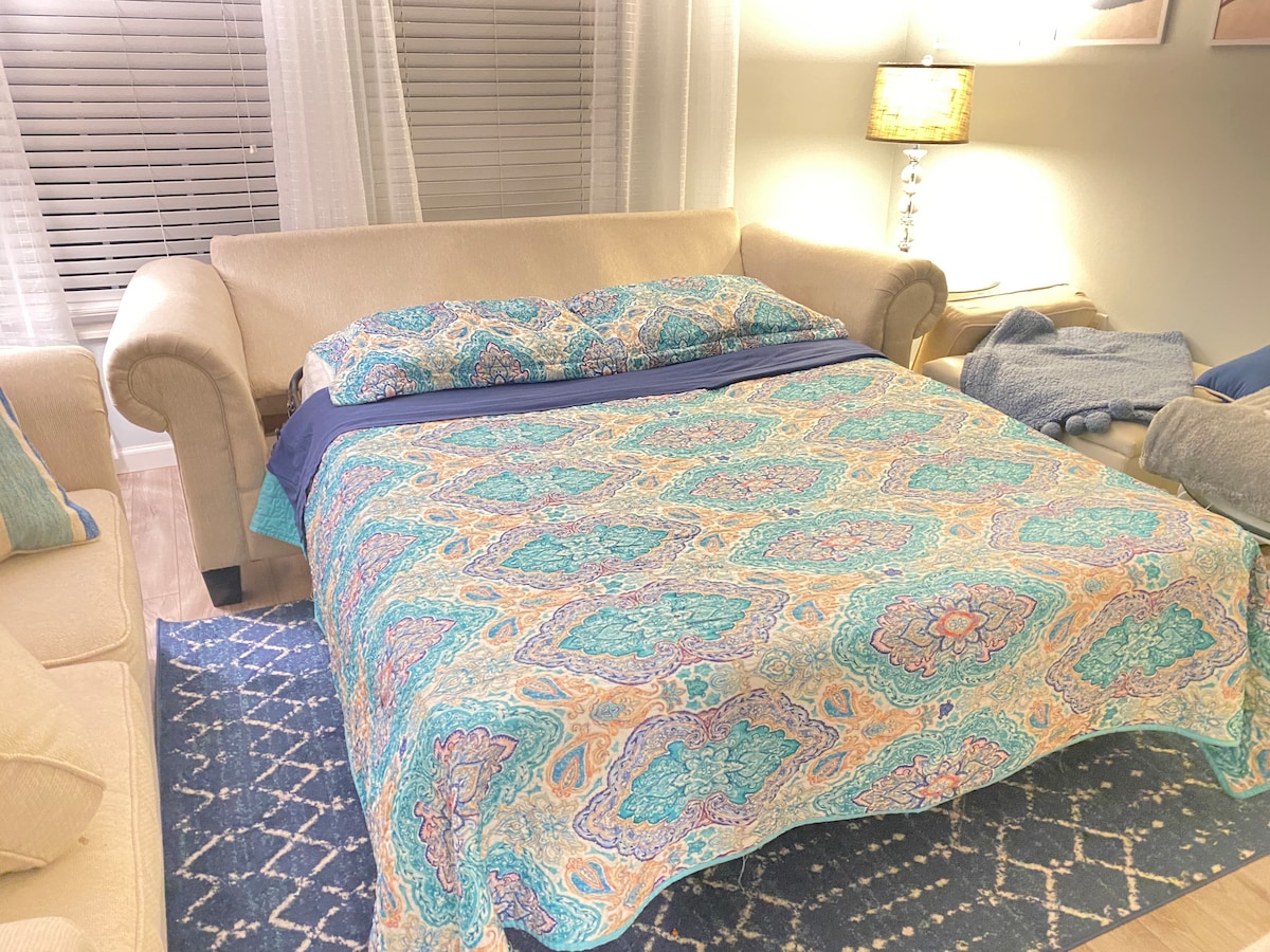 Queen utdragbar säng