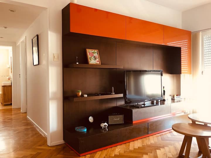 Apartamento de dois dormitórios com vista panorâmica em Colegiales