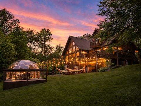 Stargazing Dome|Sauna|Firepit|HotTub|Pet Frndly