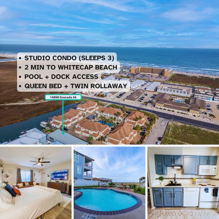 Luxe Studio-pool-walk To Beach-whitecap - Mustang Island State Park, TX