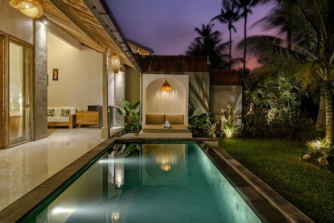 Secluded 1BR Villa w/ Infinity Pool & Paddy View