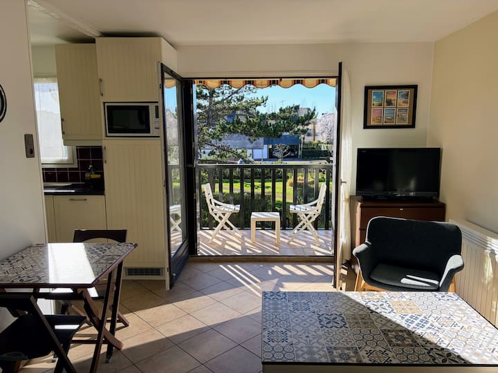 Agréable Appt. 2 Chambres, Balcon, Calme Et Soleil - Cabourg