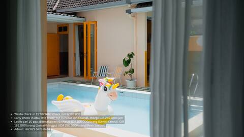 Entire Unit (10 pax) with private pool in Jogja