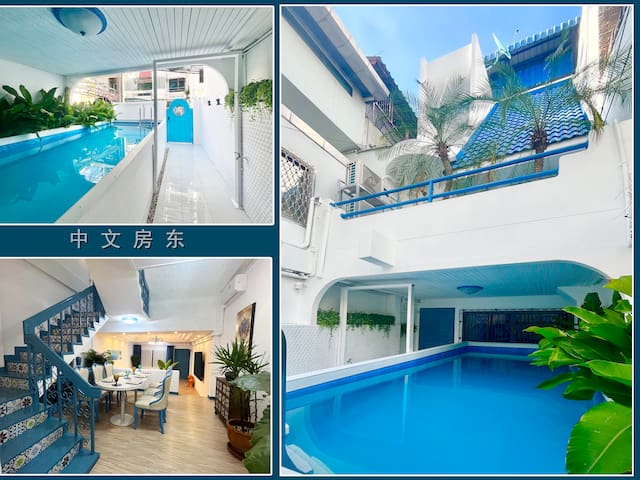 曼谷市中心素坤逸4卧 泳池别墅，步行可到Terminal21 , nana ,Asok