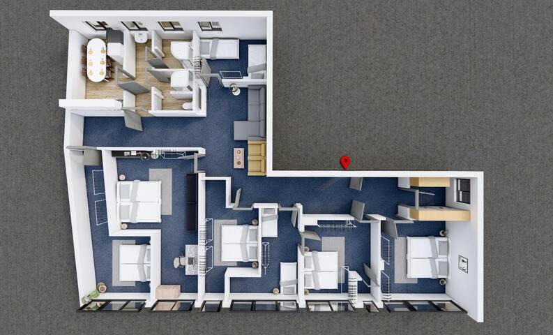 BeckHomes: new, unique apartment for 16 + people gallery image 3