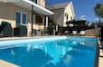 Comfy room with sea view in Villa private pool rental in Oroklini