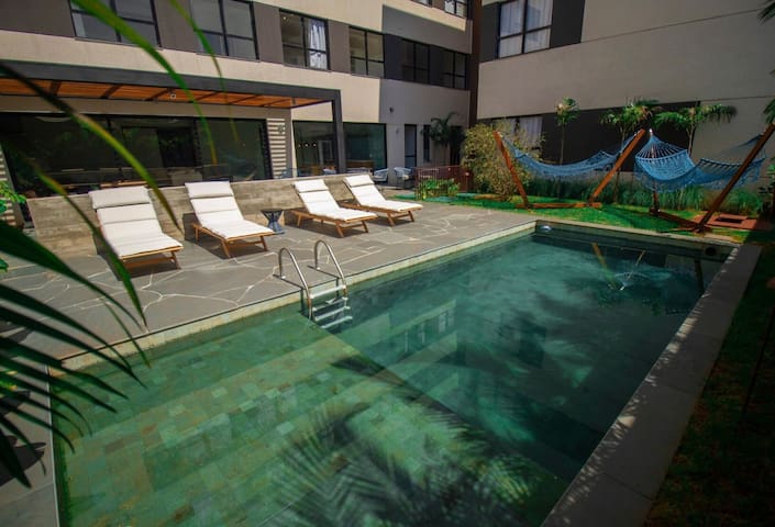 Entire home with 1 bedrooms in Ribeirão Preto - Apto/studio sofisticado e bem localizado-Agrishow