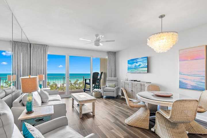 Gorgeous views, contemporary interiors, in an excellent location.  The best of everything!