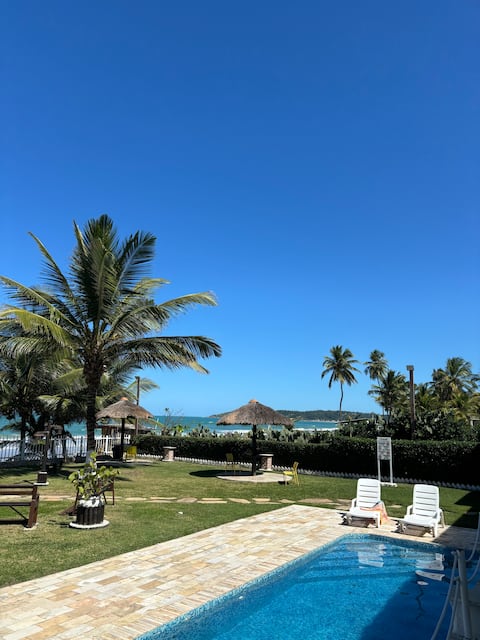 Flat in a condominium by the sea of coves.