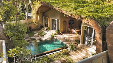 Glamorous 3BR designer pool villa in eco village