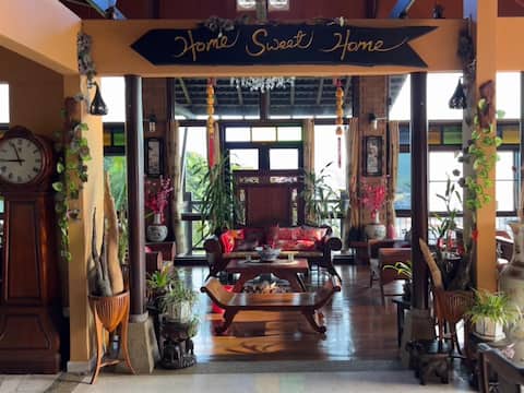 Chinese Balinese River Cottage Villa