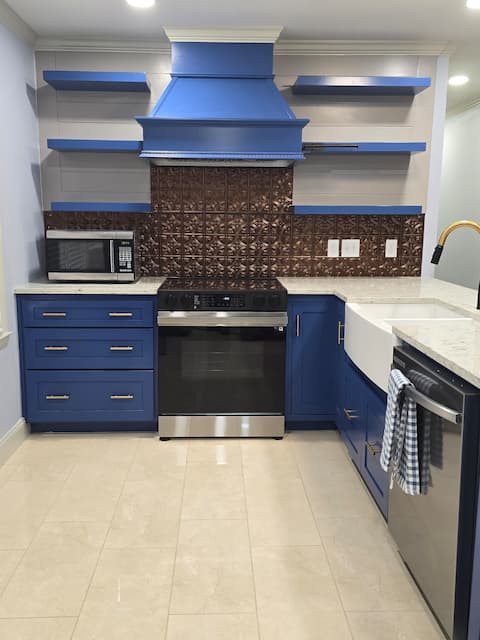 Charge the car. Fenced back yard 4bed 2 full baths