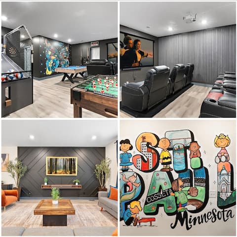 Sleeps14 GameRoom Sauna Hottub Murals HomeTheatre