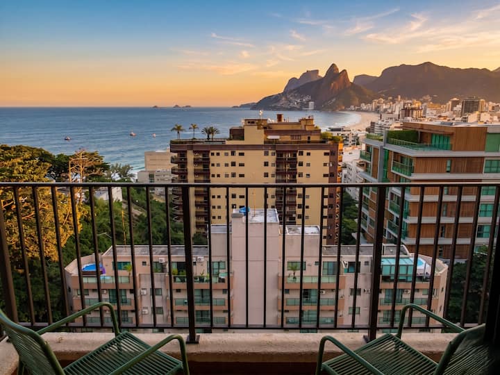 Ms145 Apartamento Espetacular  Vista No Arpoador - Copacabana