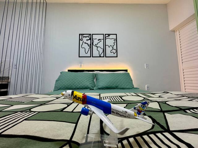 Entire home with 1 bedrooms in Campinas - 1• 15 min Aeroporto de Viracopos | Ar-Condicionado