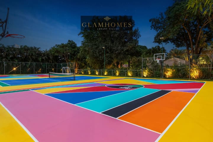 EmbraceVilla | waterslide | Multi Court&Cinema