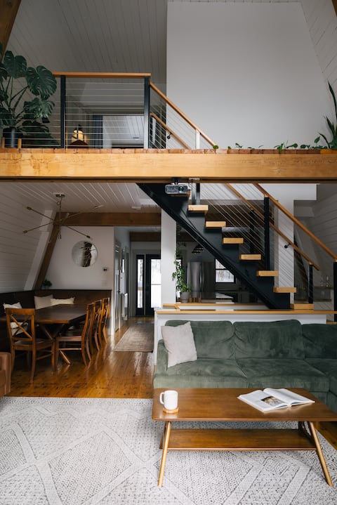 A-Frame Retreat with Hot Tub & Hiking