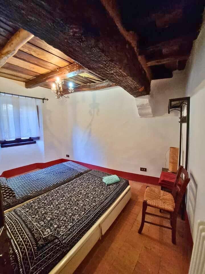 Nuestro segundo dormitorio en la primera planta con dos camas individuales.