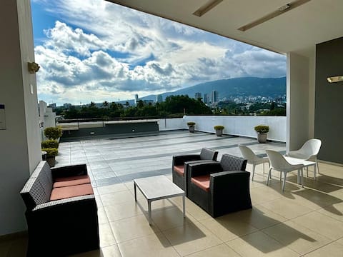 Apt Luxury at San Salvador +AC+wifi+Gym