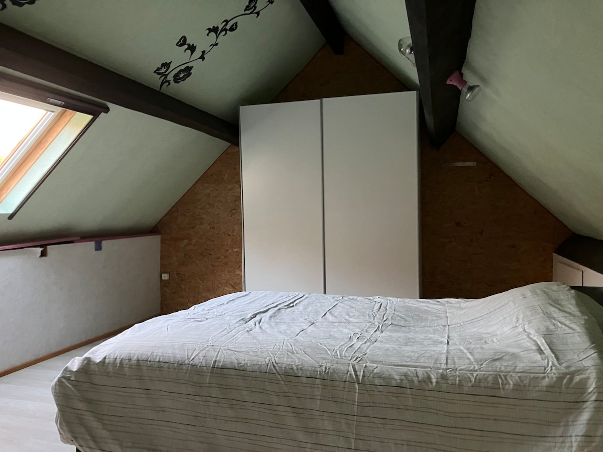 Los dormitorios 3 y 4 se encuentran en el ático y están conectados entre sí.