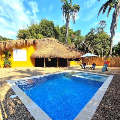Tropical Villa · Private Pool + Sand · Melgar