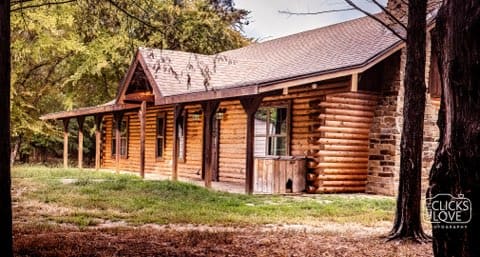 Log cabin in wooded Wilderness