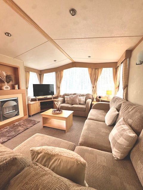 A comfortable static caravan