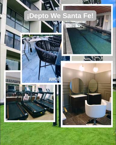 Santa Fe Torre We “3 habitaciones” Alberca, Gym