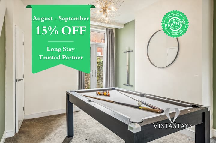 Group Long Stay | 5db  Pool Table  Ps4  Parking - Manchester
