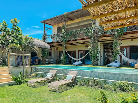 Casa Boa Vista, charming sea view and coconut trees of icaraizinho