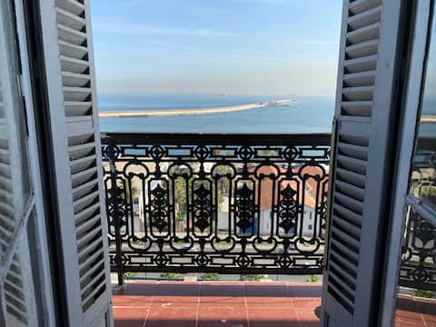 Panoramic view of Algiers Bay