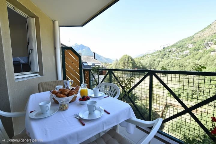 Confortable 30m² : Balcon Et Vue Montagne - Briançon