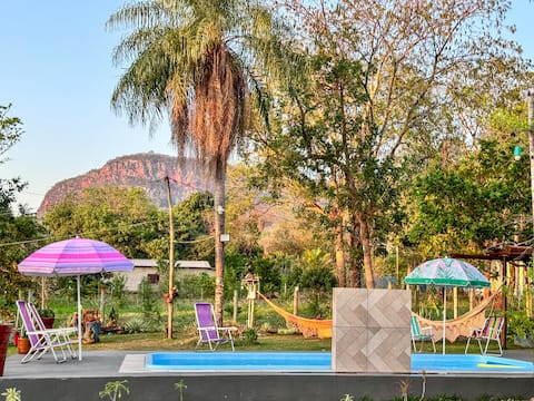 Ranch with pool and 4 bedrooms near the winery