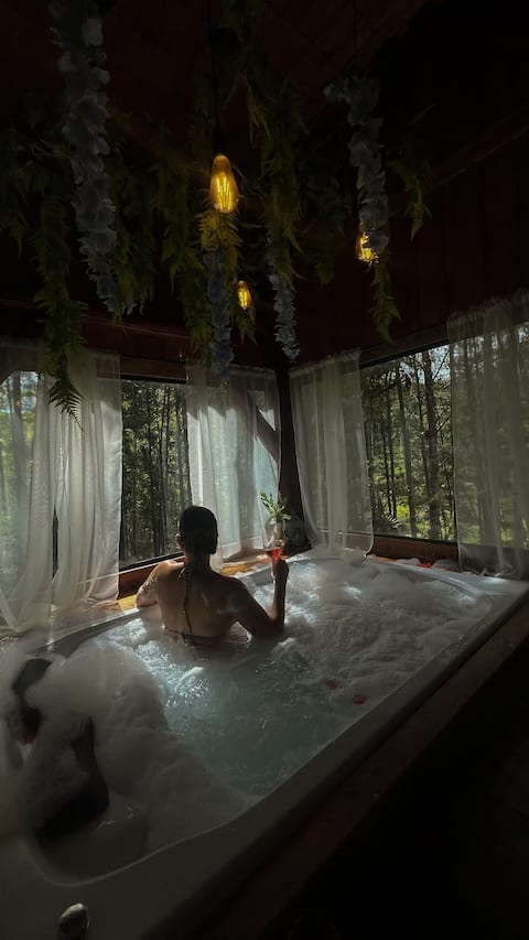 Getaway with Hydro and Suspended Hammock for Couples