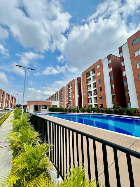 Jamundí
Beautiful fully furnished apartment with full finishes
