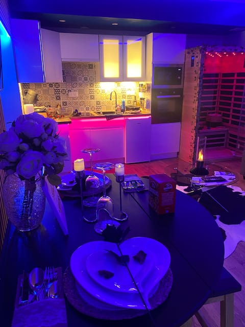 Gray Apartment-Sauna