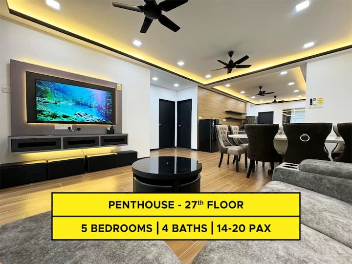 Penthouse@bukit Bintang 5br 14pax-20pax - Bukit Bintang