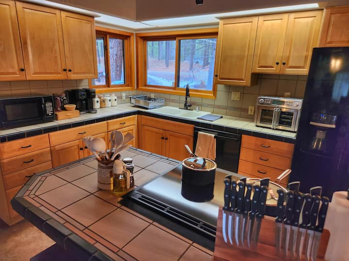 Kitchen · Prep space and island