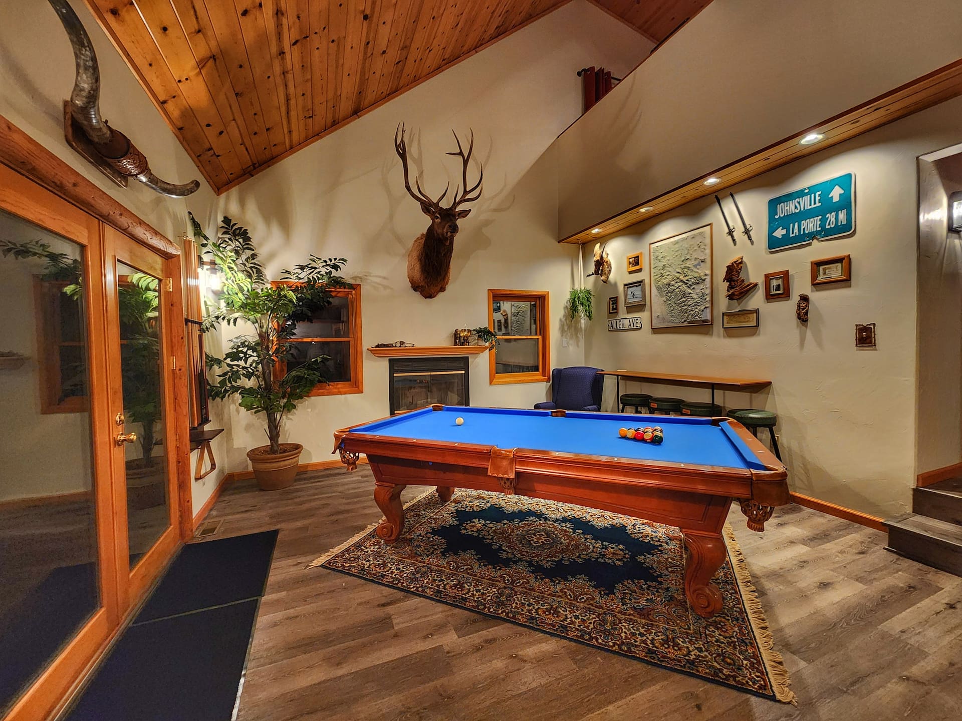 Evening in the pool hall
