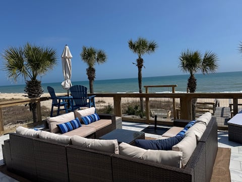 Gulf Beachfront 9BR/8BTH w/Pool