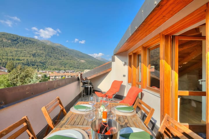 Sunny Penthouse - By Happy Rentals - Oulx