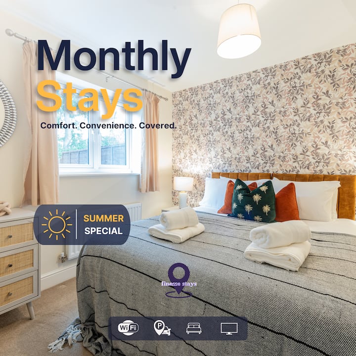 Monthly 20% Off|sleeps10|4br| Nr Leeds |Parking - Wakefield