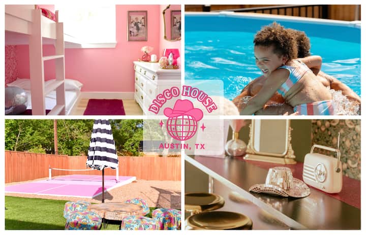 DISCO HOUSE • Pool • Pickleball • Bar • Glam Room - Austin