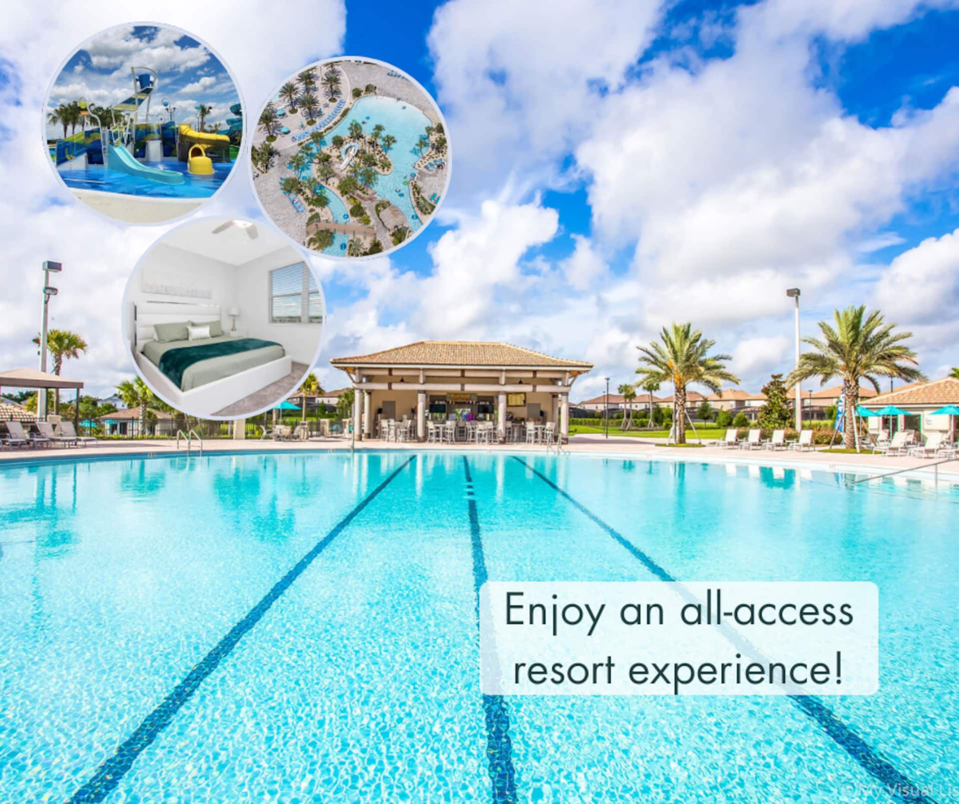 Family home in All-Access Resort, 8 guests