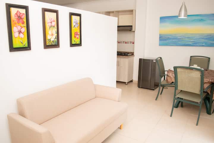 Espectacular Apartaestudio Nort, 2 Personas A/c Tv - Montería