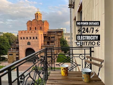 NO POWER CUTS Enjoy the View of Kyiv's Golden Gate